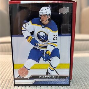 Hockey Trading Card - Blue and White